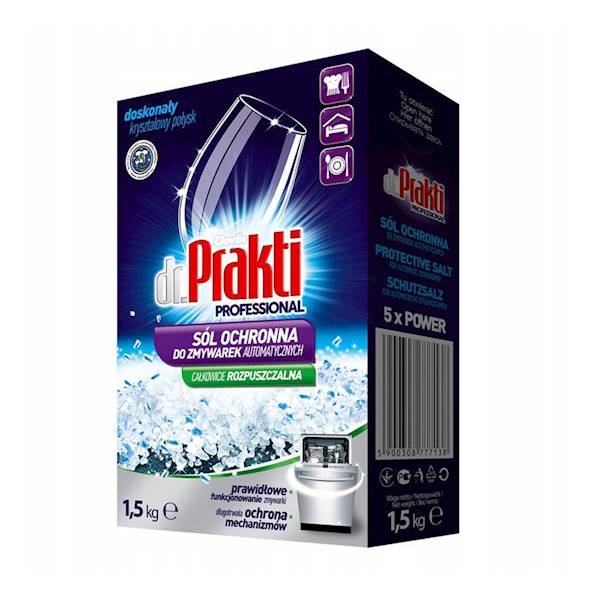 DR PRAKTI sól do zmywarek 1,5kg Clovin 5xPower