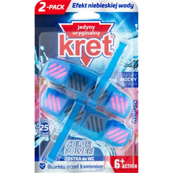 KRET barwiąca zawieszka do WC 2x40g WATER LILY
