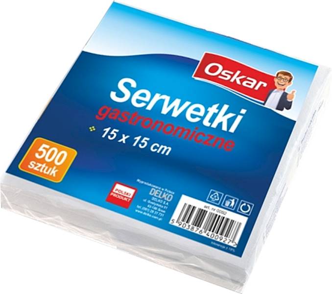 SERWETKI 15x15 - 500szt OSKAR