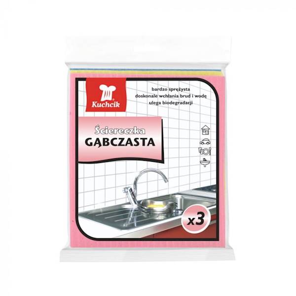 ŚCIERKA GĄBCZASTA 3szt KUCHCIK 3231