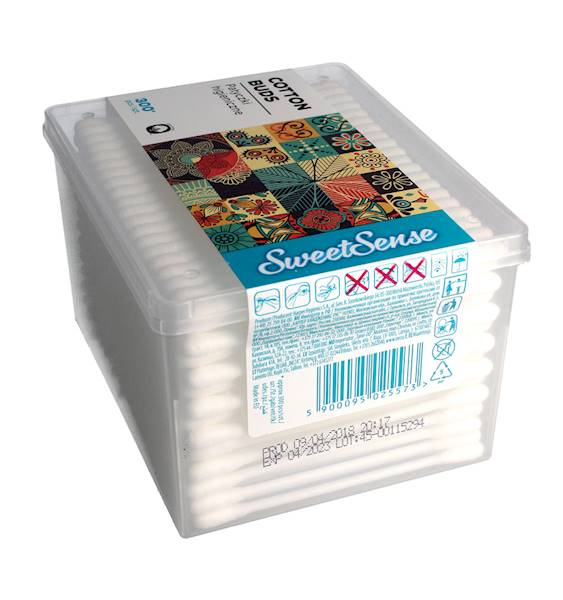 PATYCZKI higieniczne 300szt SWEET SENSE - BOX