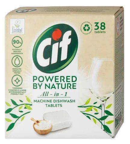 CIF Powered by Nature tabletki do zmywarek 38szt 