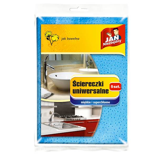 ŚCIERECZKI UNIWERSALNE 5szt jak bawełna JN