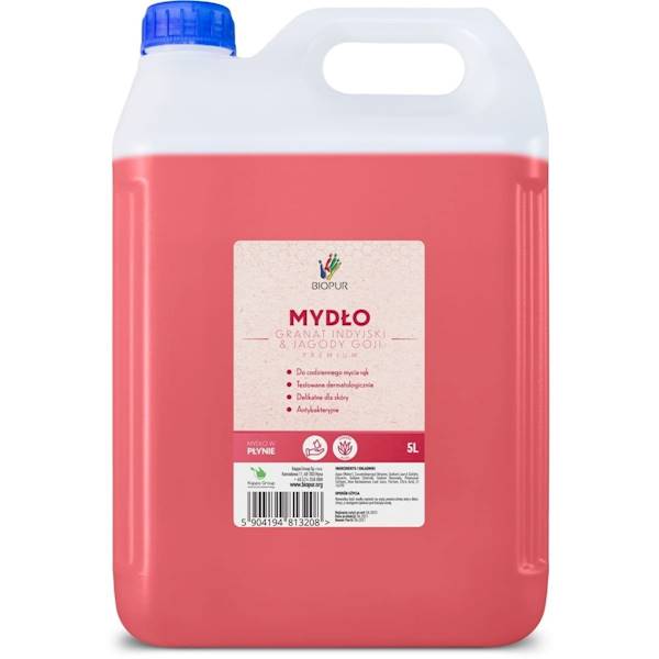 BIOPUR mydło 5L Granat indyjski & Jagody Goji