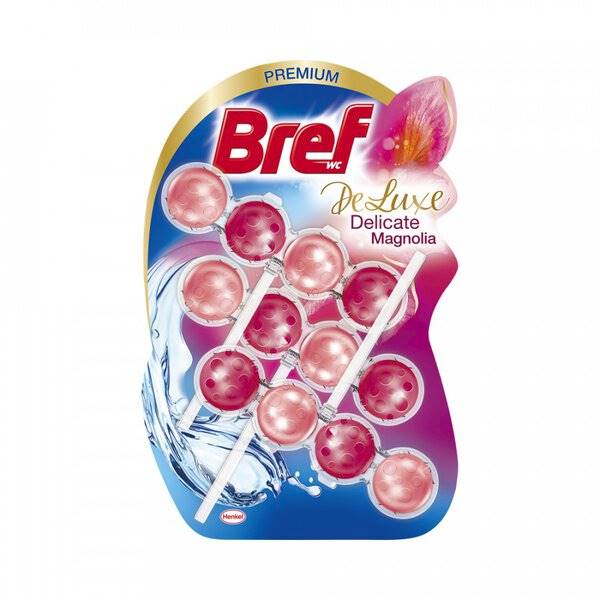 BREF WC KULKI -trójpak 3x50g DELUX MAGNOLIA