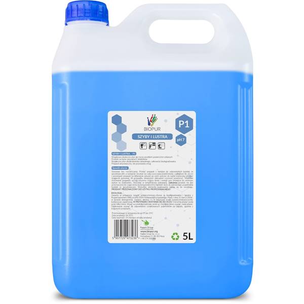 BIOPUR P1 do szyb i luster 5L łatwo biodegradowaln