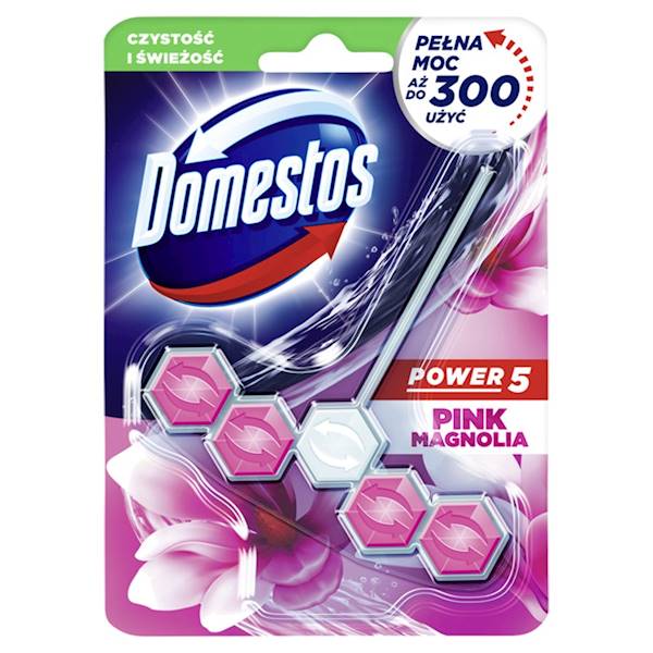 DOMESTOS POWER 5 zawieszka WC PINK MAGNOLIA