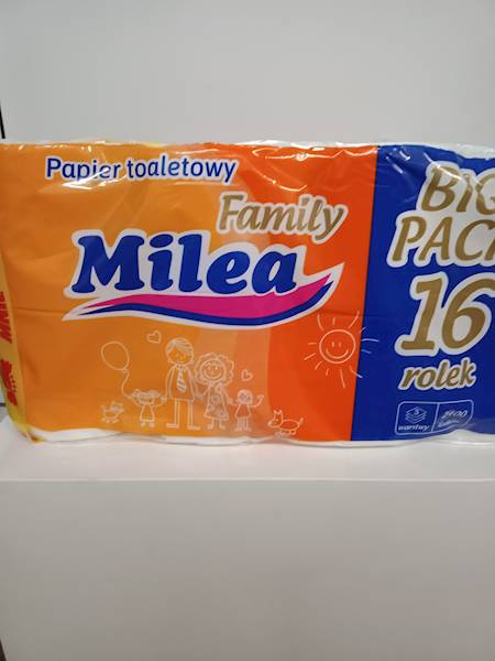 MILEA FAMILY papier toaletowy 16szt BIAŁY 3w.
