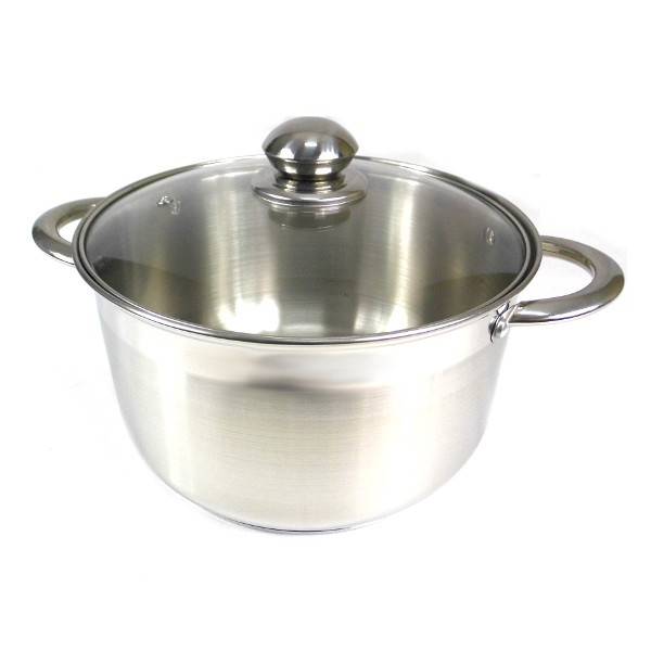 GARNEK 26x15cm 7,6L nierdz. NISKI z/p szkl.OBERON