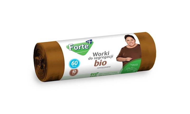 WORKI 60L 10szt SEGREGACJA - BIO brązowe