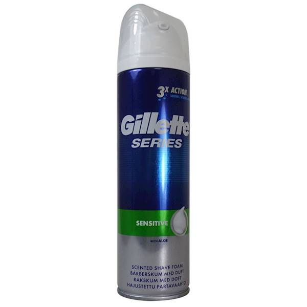 GILLETTE pianka do golenia 250ml SENSITIVE ALOE