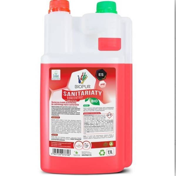 BIOPUR E5 SANITARIATY 1,1L konc.do codzien.mycia