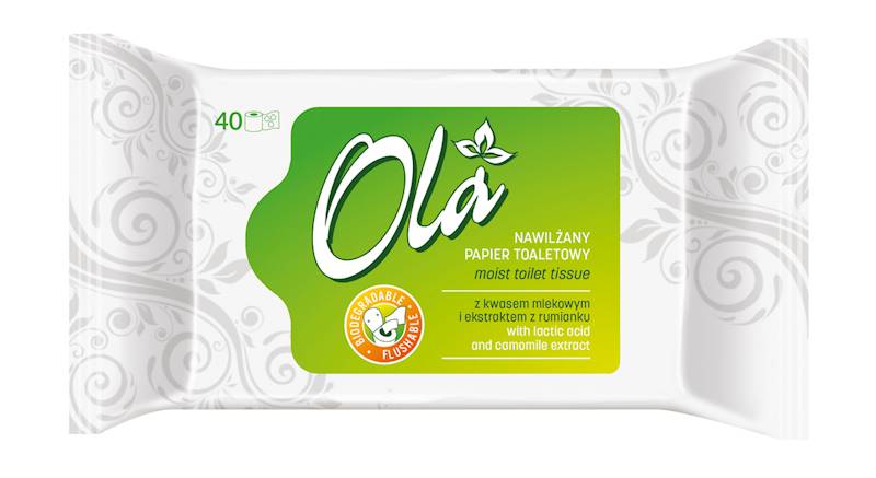 PAPIER NAWILŻONY TOALETOWY 42szt OLA