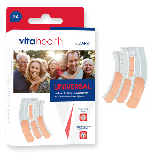 PLASTRY zestaw 24szt UNIVERSAL VITAhealth