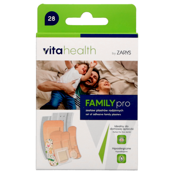 PLASTRY zestaw 28szt FAMILY PRO  VITAhealth