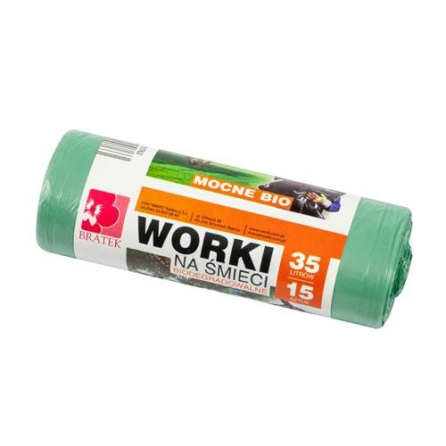 WORKI 35L op 15szt BIODEGRADOWALNE Bratek