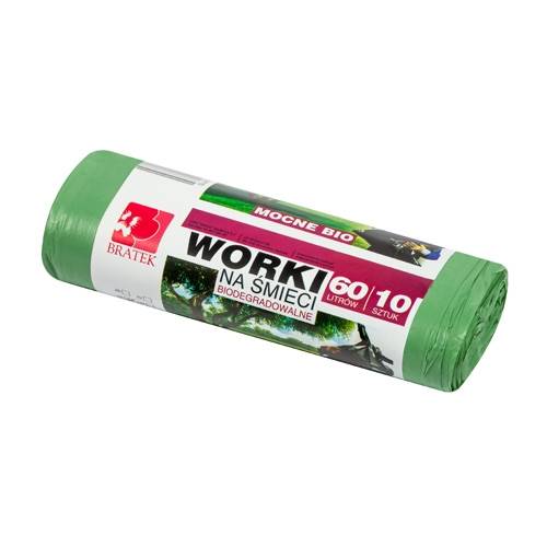 WORKI 60L op 10szt BIODEGRADOWALNE Bratek
