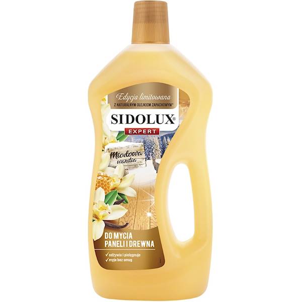 SIDOLUX 750ml PANELE i DREWNO do mycia Miód/Wanil.