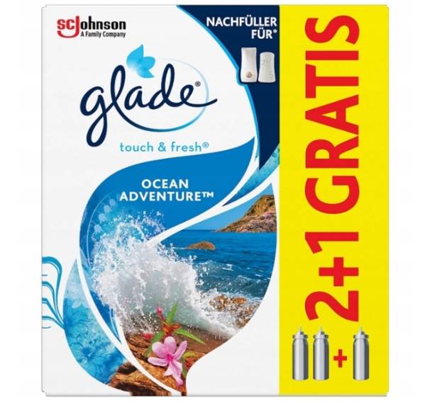 GLADE MINI SPRAY - ZAPAS - 2+1 OCEAN ADVENTURE