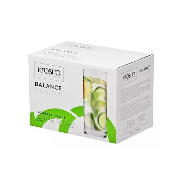 KPL SZKLANEK 300ml - 6szt BALANCE KROSNO 
