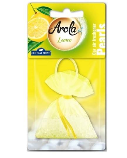 AROLA PEARLS CAR odświeżacz zawieszka worecz.LEMON