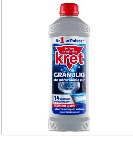 KRET GRANULKI 560g  do udrażniania rur   /12/