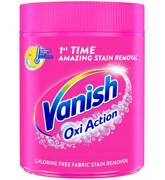VANISH OXI ACTION odplamiacz proszek 500g RÓŻOWY