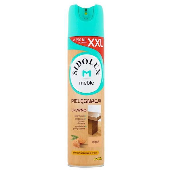 SIDOLUX M DREWNO pielęgnacja 350ml Migdał aerozol