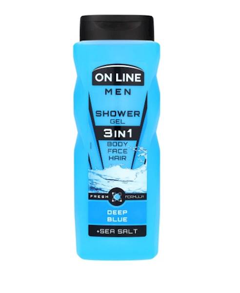 ON LINE MEN 3in1 żel pod prysznic 410ml DEEP BLUE