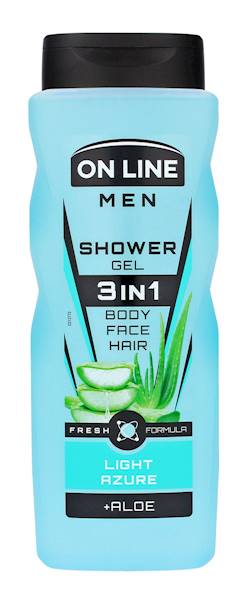 ON LINE MEN 3in1 żel pod prysznic 410m LIGHT AZURE