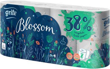 GRITE BLOSSOM papier toal.8szt 3w cel.+makulat /7/