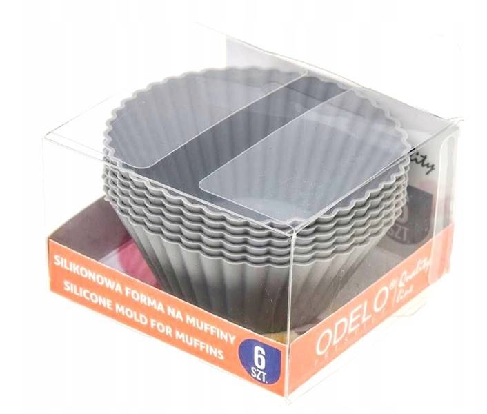 FOREMKI DO MUFFINEK silikonowe - 6szt ROSELI Odelo