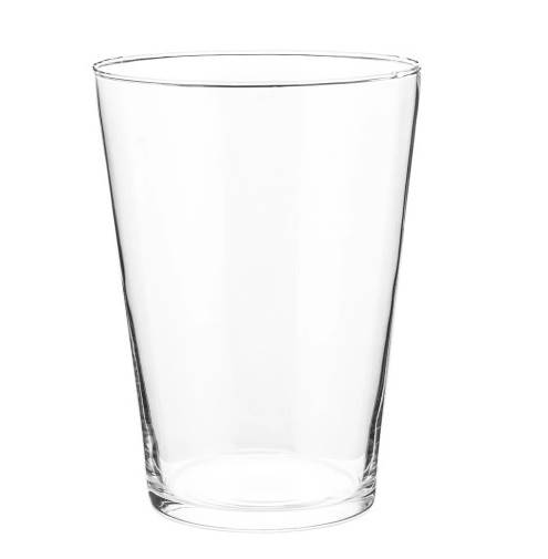 WAZON szklany RÓŻA  H-19,5cm