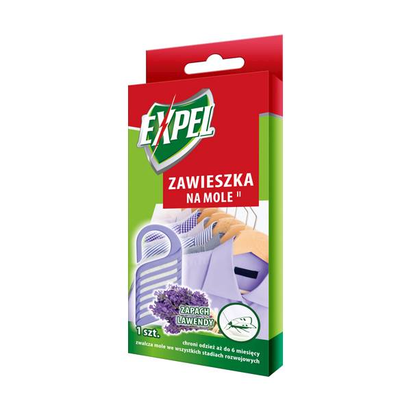 EXPEL ZAWIESZKA NA MOLE 1szt zapach LAWENDY