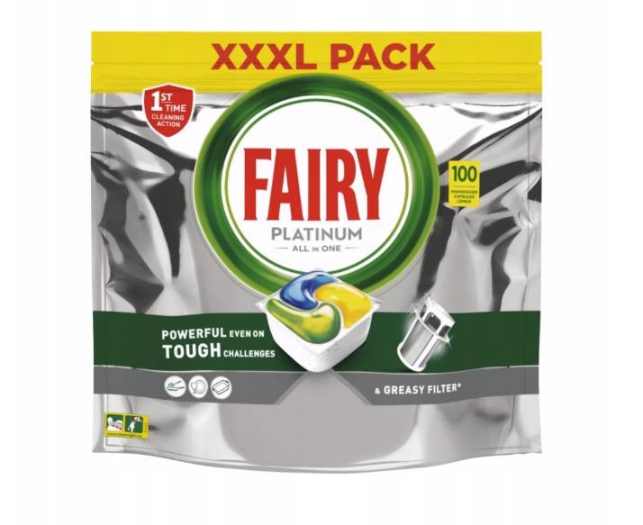 FAIRY Platinum tabletki do zmywarek 100szt All in1