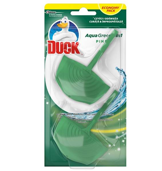 Duck Aqua GREEN barwiąca zawieszka do WC (2 x40g) 