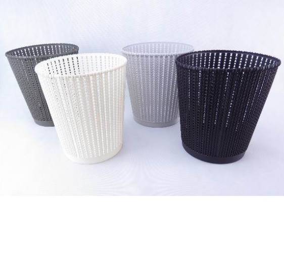 KOSZ BIUROWY plastikowy rattan MIX