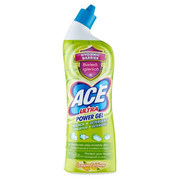 ACE Ultra Power WC GEL 750ml CYTRYNA z wybielaczem