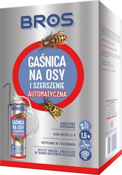 BROS GAŚNICA AUTOMATYCZNNA OSY z wężykiem 400ml