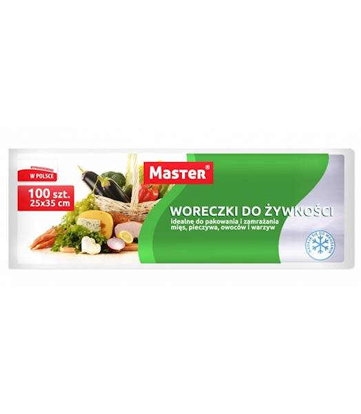 WORECZKI DO ŻYWNOŚCI 25x35cm 3,5L100szt MASTER 