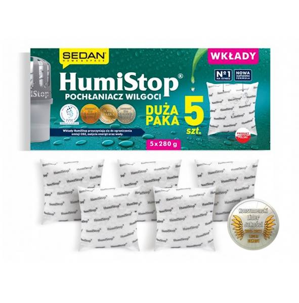 HumiStop POCHŁANIACZ WILGOCI - WKŁAD 5szt