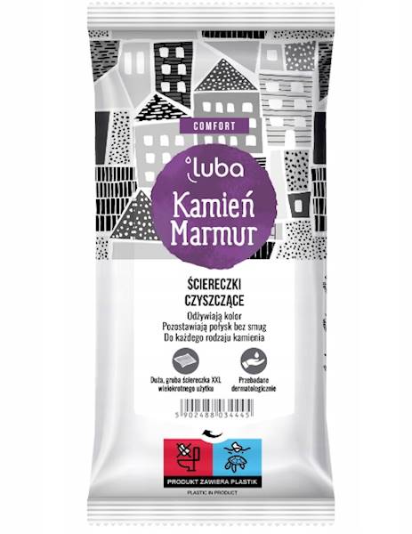 LUBA ściereczki czyszczące 32szt - KAMIEŃ, MARMUR