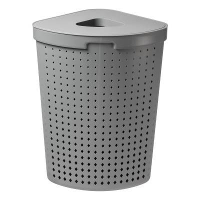 KOSZ NA BIELIZNĘ NAROŻNY 62L SZARY