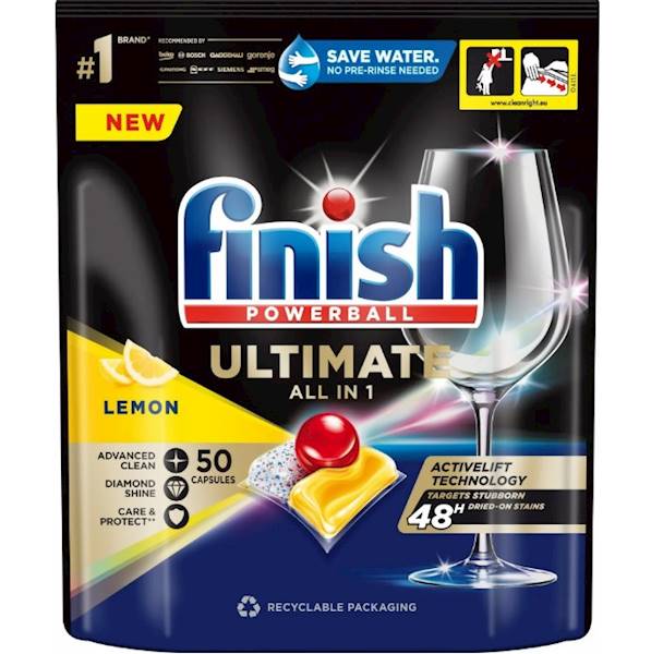 FINISH ULTIMATE All in1 tabletki do zmywarek 50szt