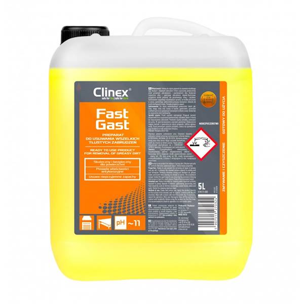 CLINEX Fast Gast 5L do usuwania tłustych zabrudzeń