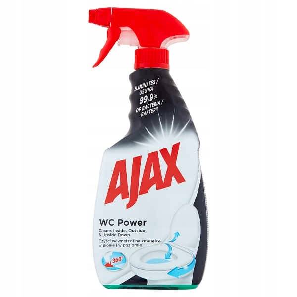AJAX WC POWER spray 500ml DEZYNFEKCJA TOALET 23%