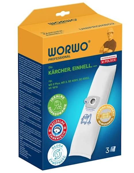 WORKI do odkurz.3szt UNIPROMBO2 KARCHER WD 3