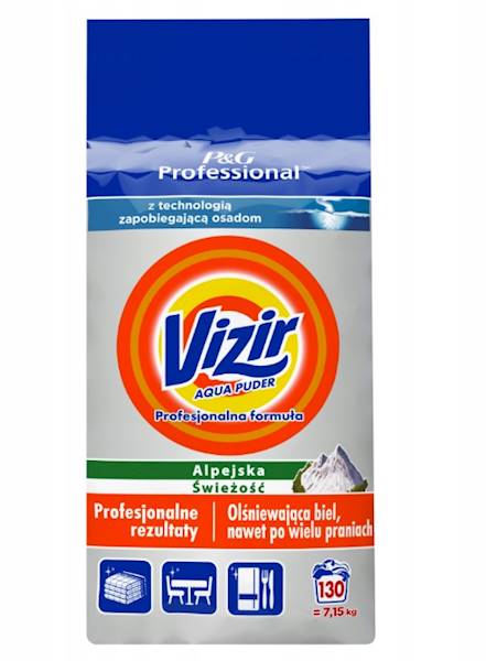 VIZIR 7,15kg 130 prań REGULAR biały