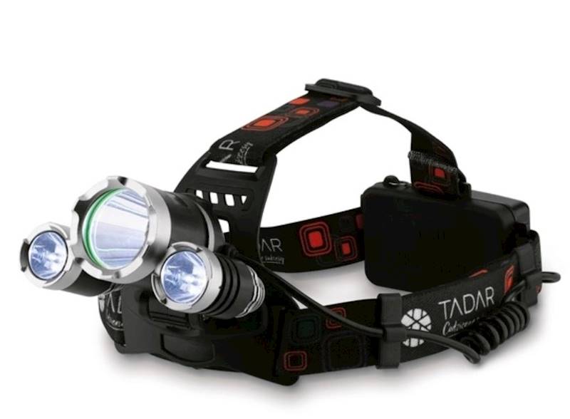 Latarka czołowa LED z akumulatorem 4 tryby