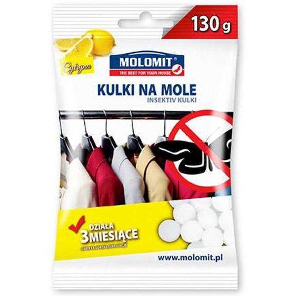 KULKI ANTYMOLOWE PLUS 120g Cytryna MOLOMIT